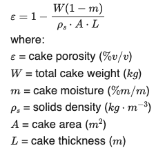porosity expression